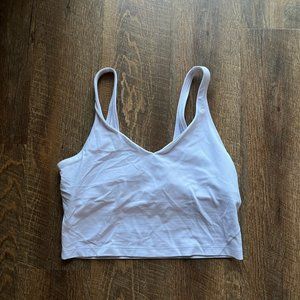 lululemon Cropped Align Tank in Lilac - Size 10